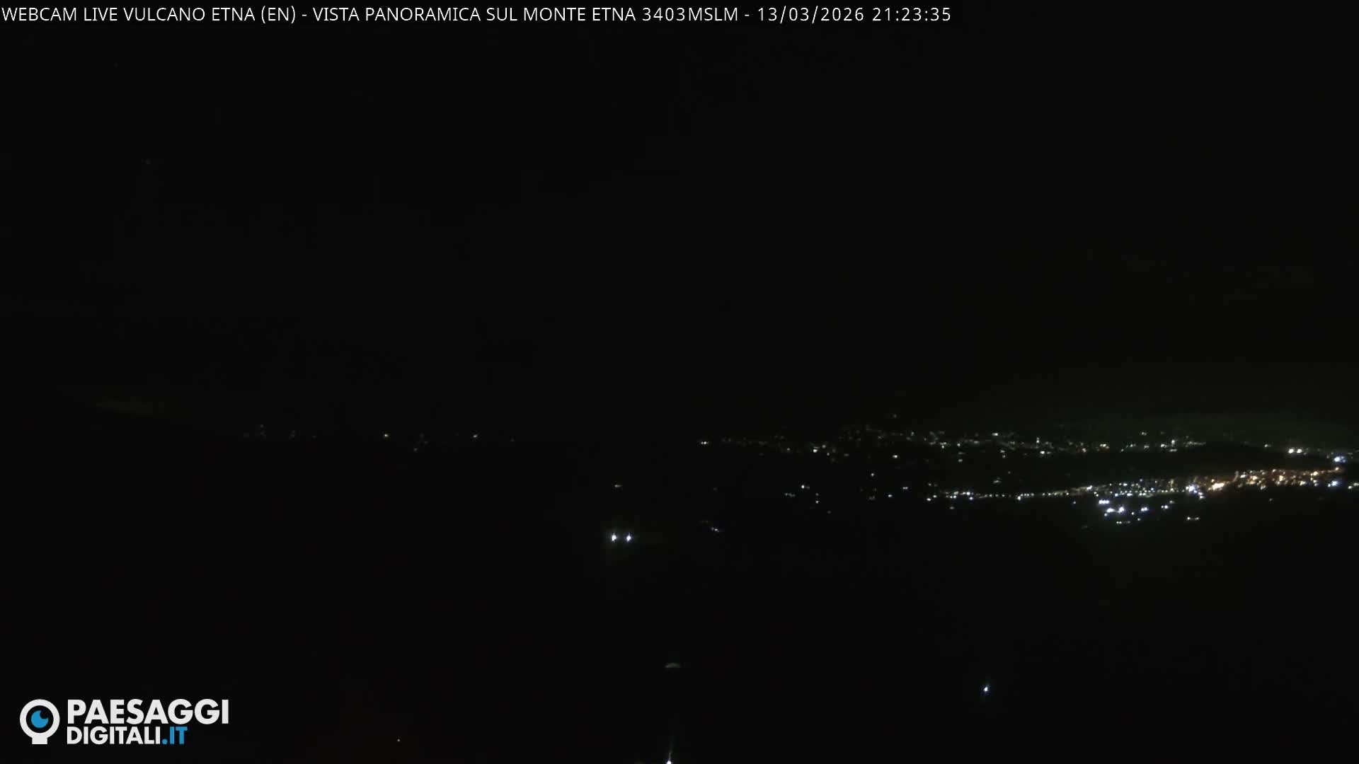 Etna Volcano , Monte Etna  & Agira City View Live Cam - Enna, Scily, Italy