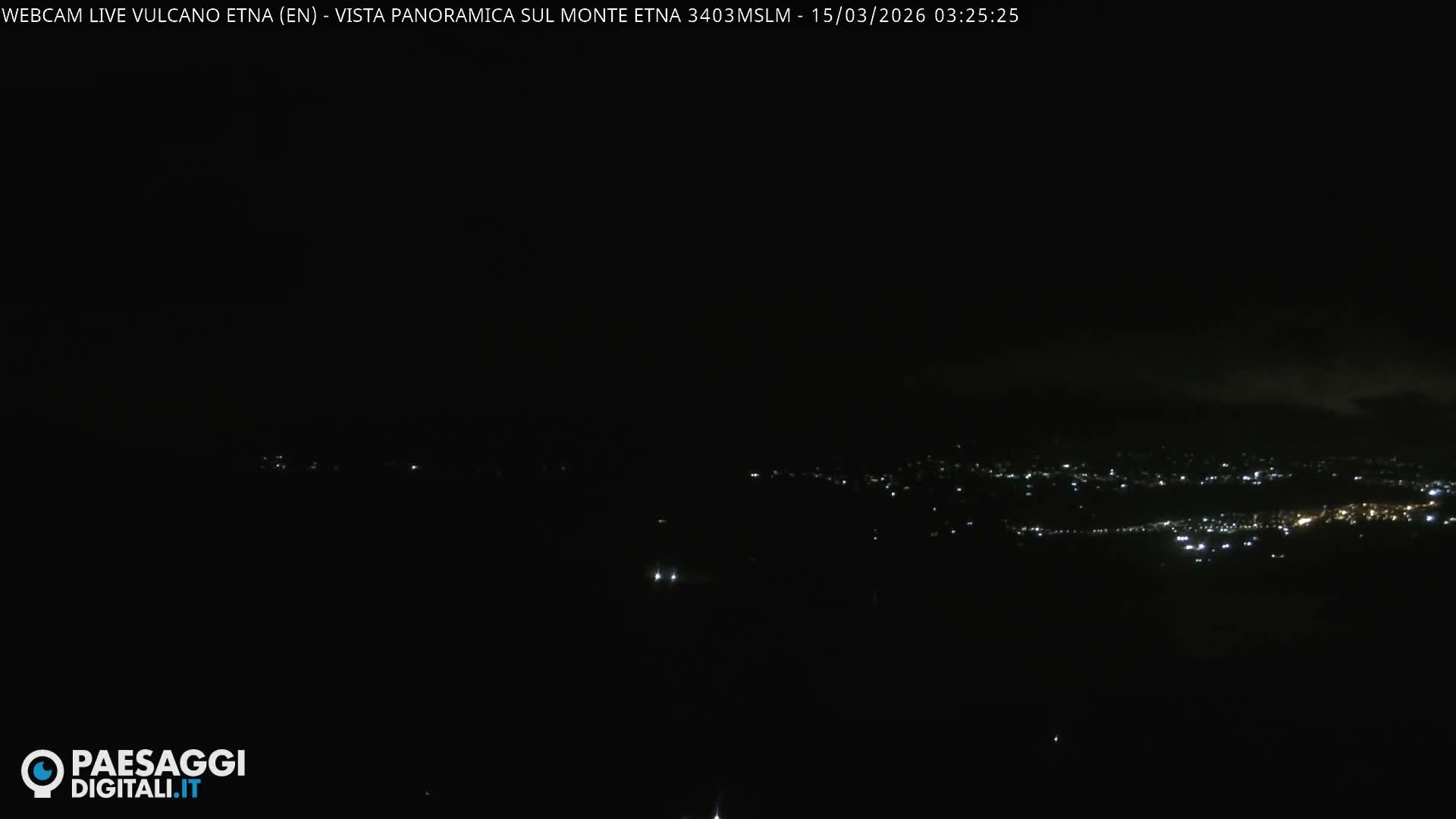 Etna Volcano , Monte Etna  & Agira City View Live Cam - Enna, Scily, Italy