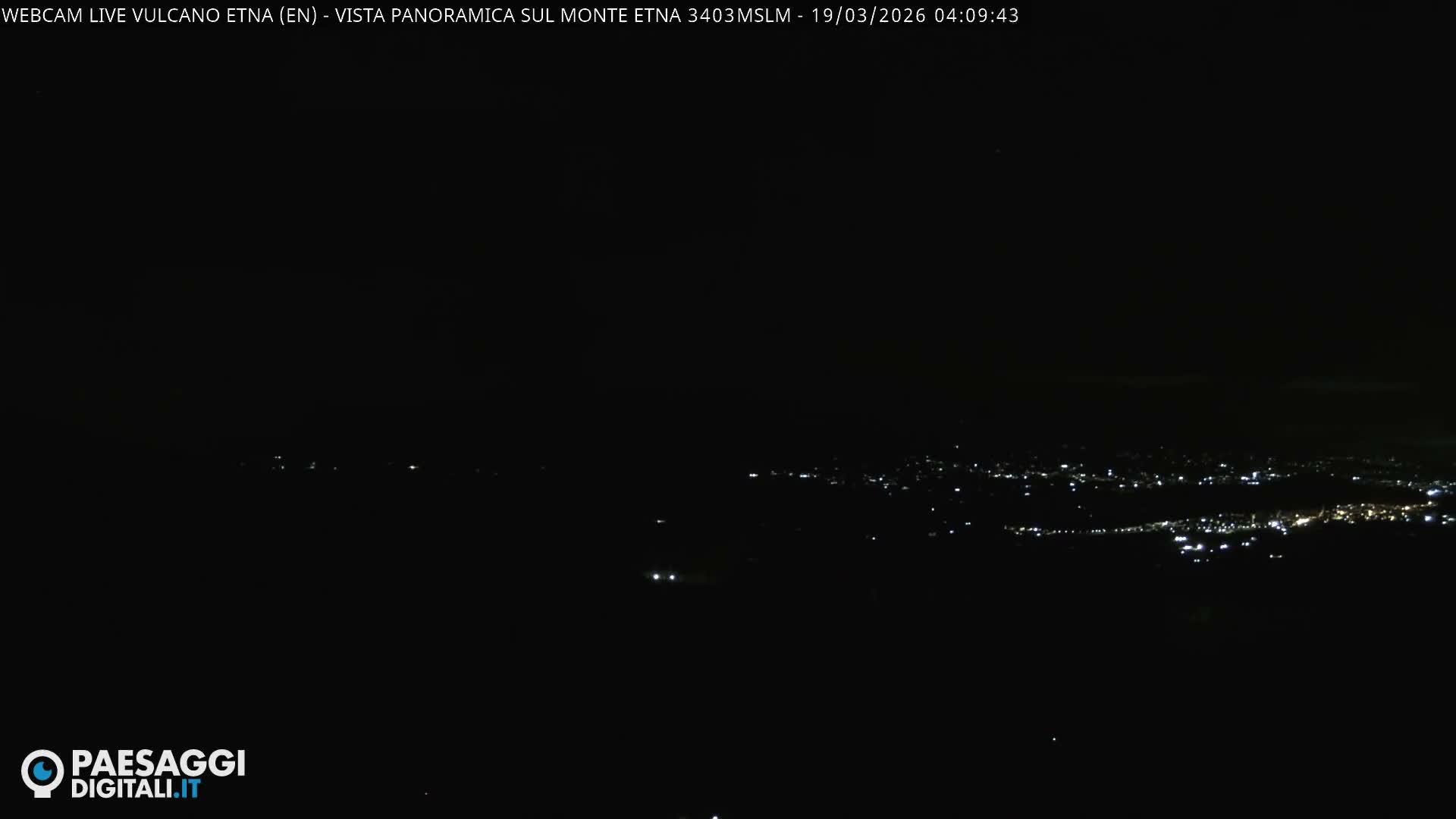 Etna Volcano , Monte Etna  & Agira City View Live Cam - Enna, Scily, Italy