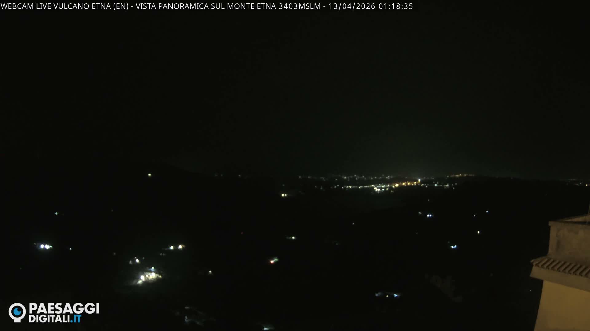 Etna Volcano , Monte Etna  & Agira City View Live Cam - Enna, Scily, Italy