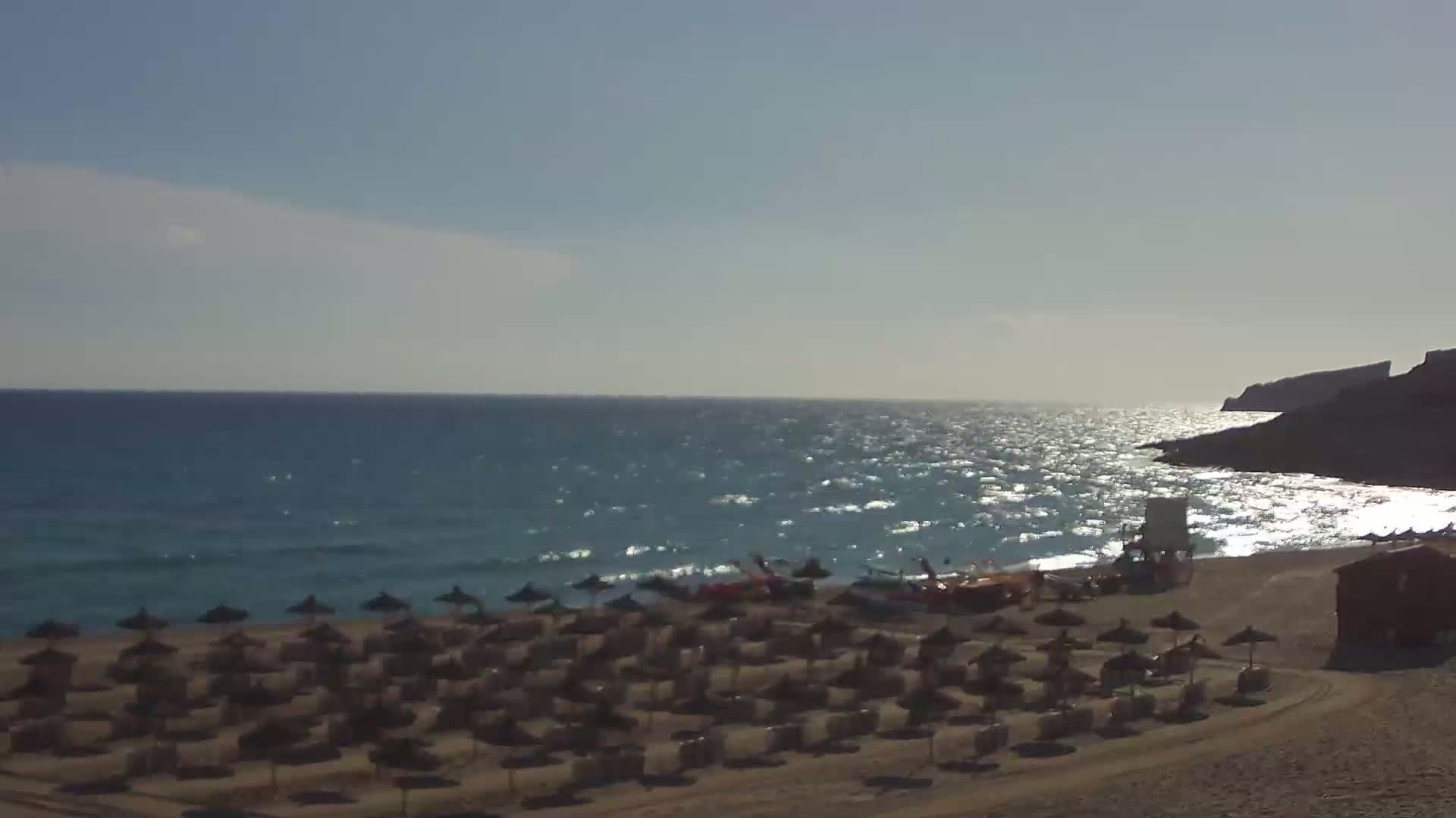 (Playa)Platja de sa Cala Mesquida Beach Live Cam - Levante, Mallorca, Islas Baleares (Balearic Islands), Spain