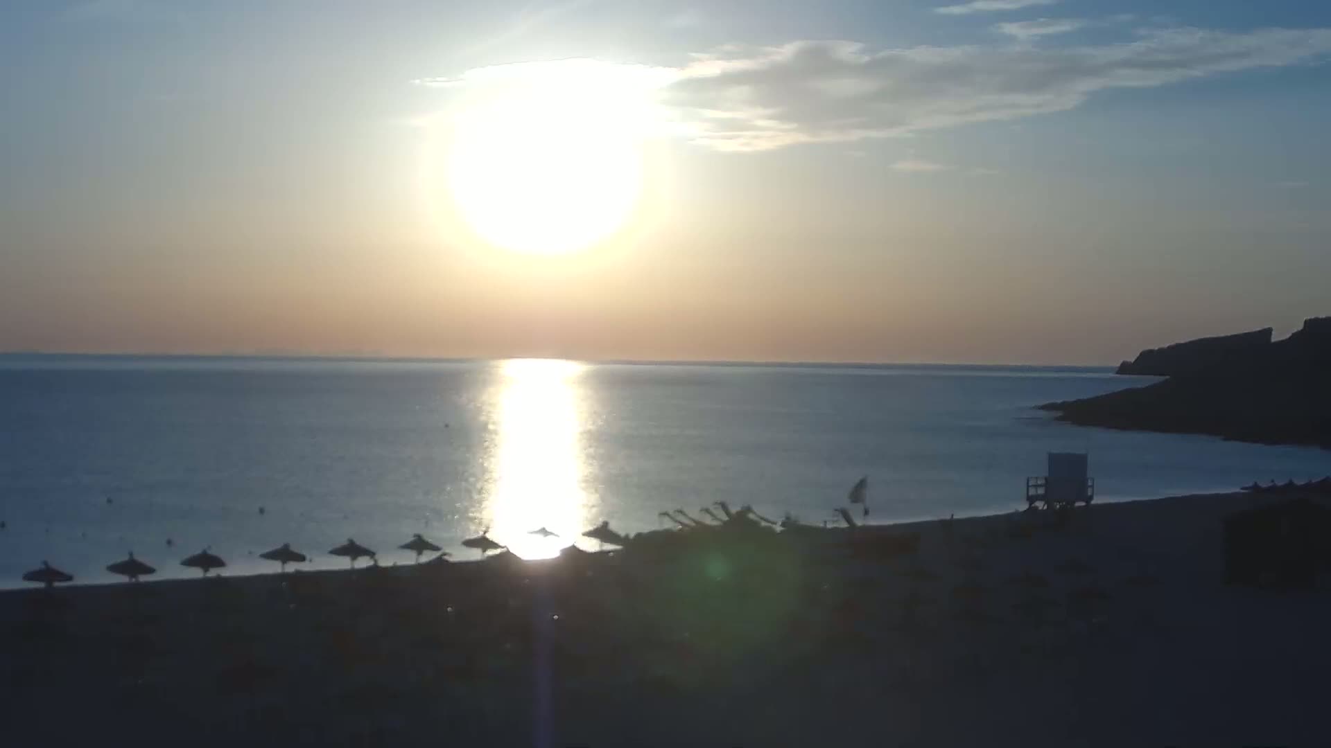 (Playa)Platja de sa Cala Mesquida Beach Live Cam - Levante, Mallorca, Islas Baleares (Balearic Islands), Spain