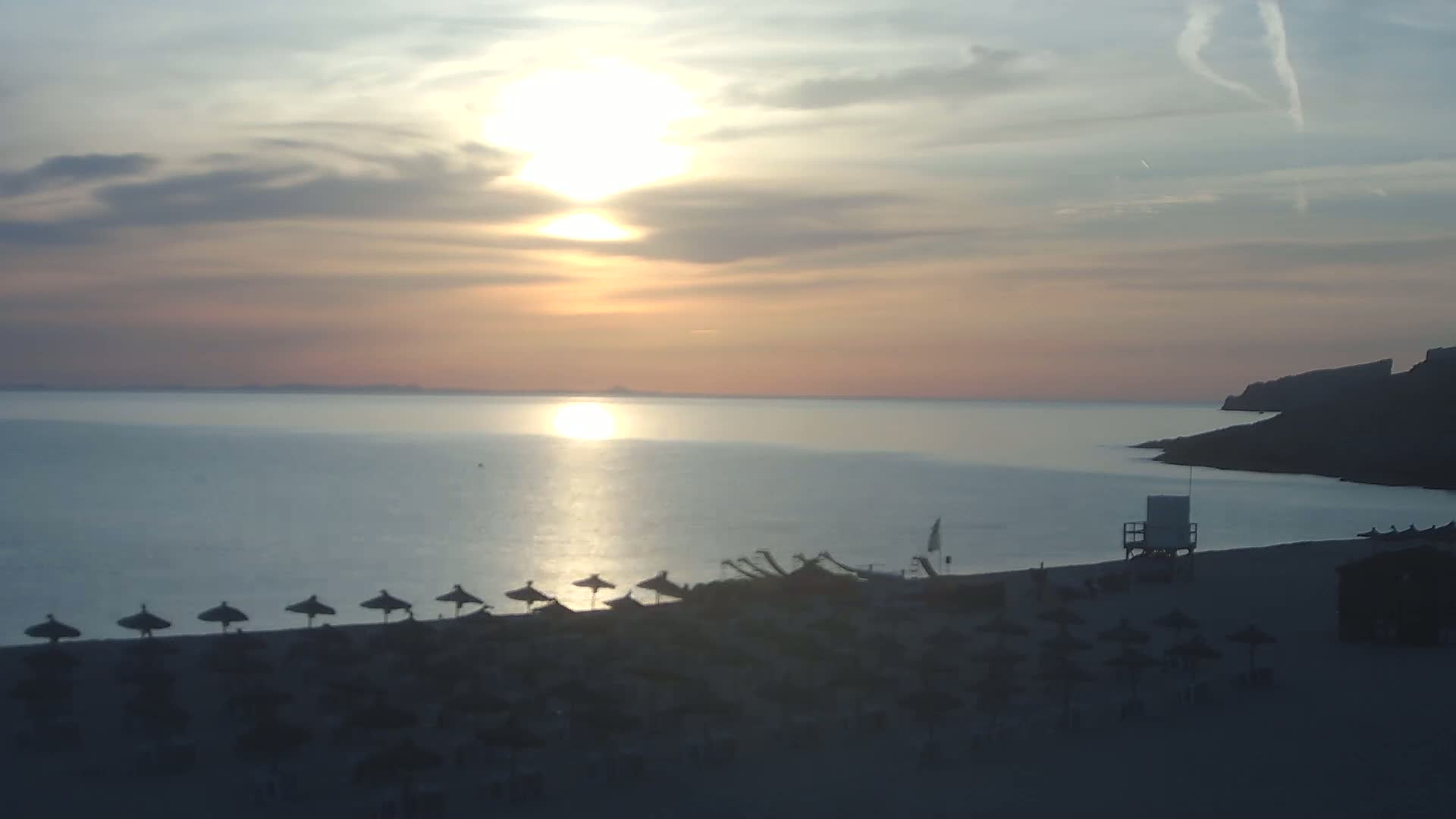 (Playa)Platja de sa Cala Mesquida Beach Live Cam - Levante, Mallorca, Islas Baleares (Balearic Islands), Spain