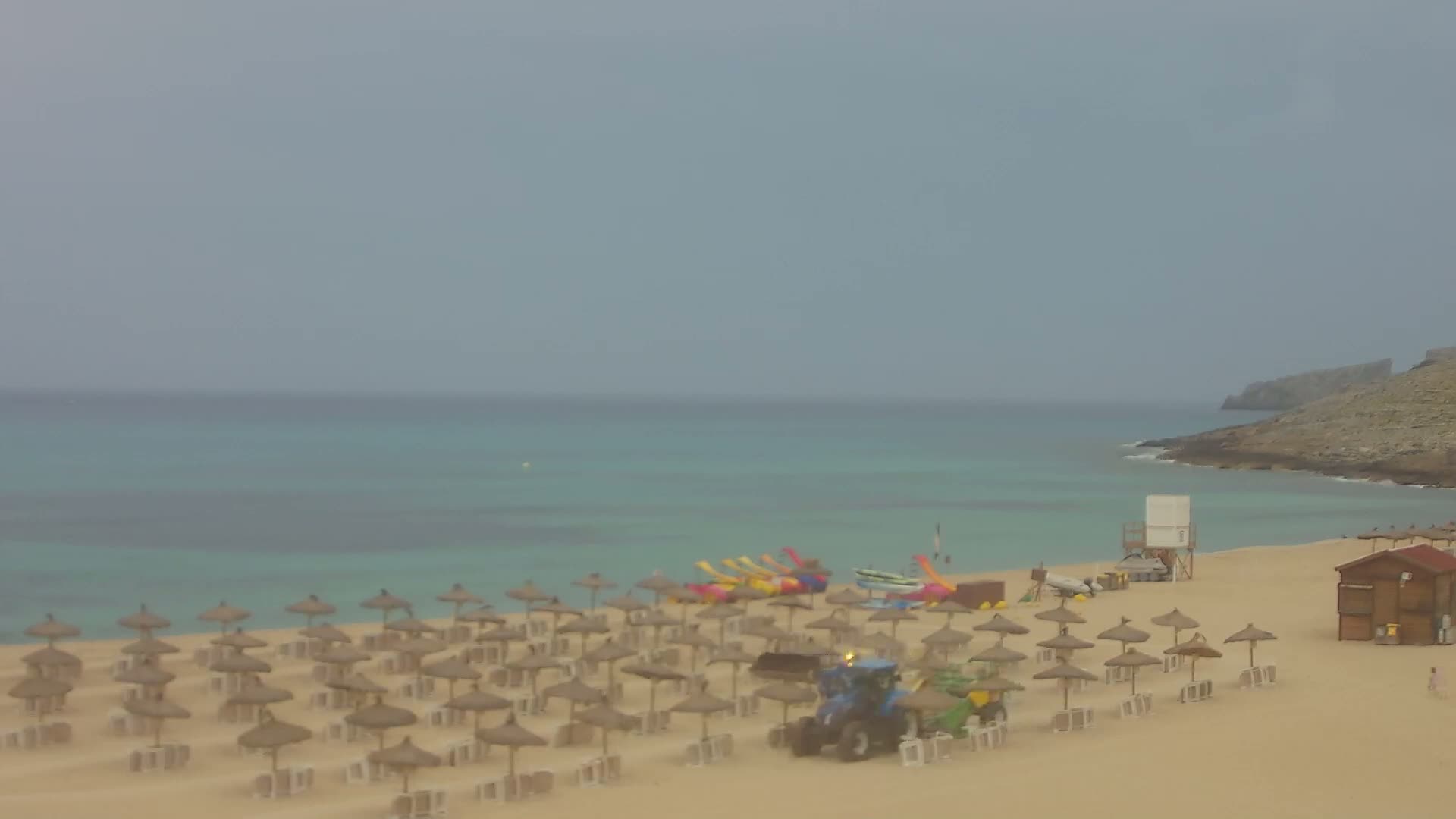 (Playa)Platja de sa Cala Mesquida Beach Live Cam - Levante, Mallorca, Islas Baleares (Balearic Islands), Spain