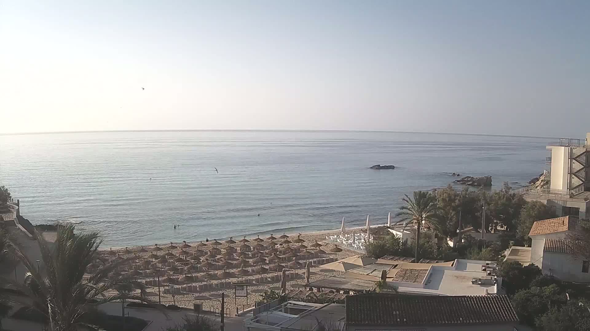 (Playa) Platja de Son Moll Beach Live Cam - Levante, Mallorca, Islas Baleares (Balearic Islands), Spain