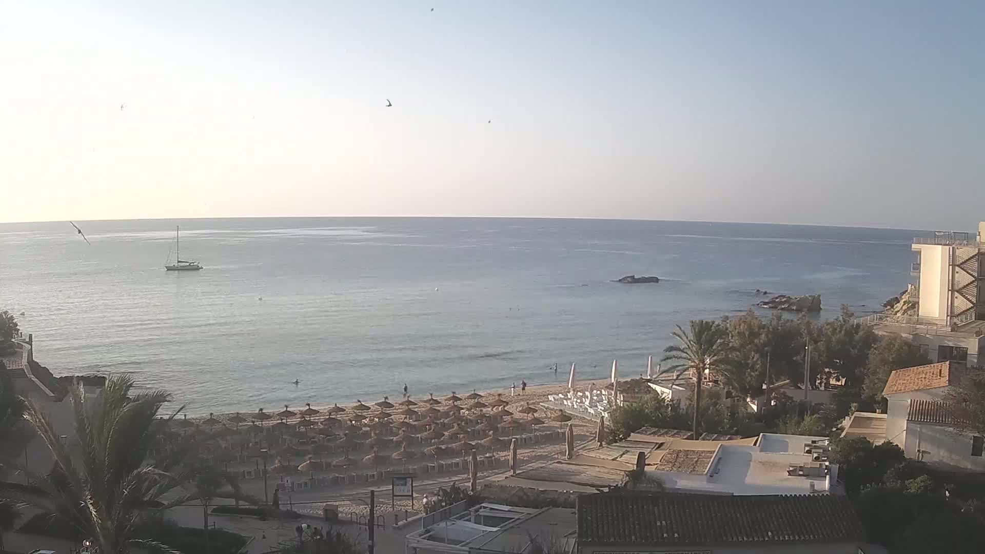 (Playa) Platja de Son Moll Beach Live Cam - Levante, Mallorca, Islas Baleares (Balearic Islands), Spain