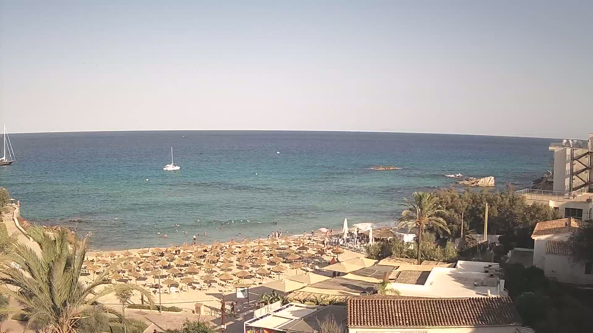 (Playa) Platja de Son Moll Beach Live Cam - Levante, Mallorca, Islas Baleares (Balearic Islands), Spain