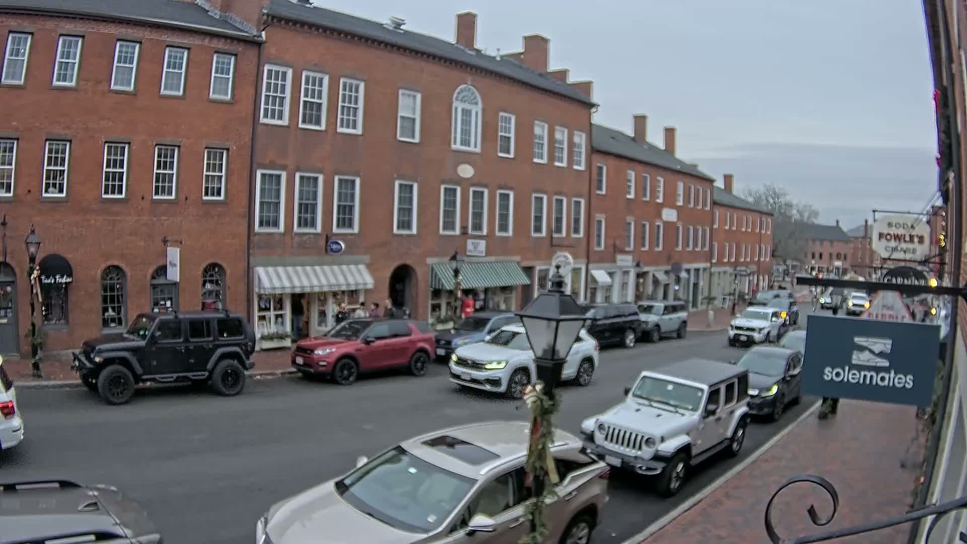 Newburyport, State Street North View Live Cam - Newburyport, Essex, Massachusetts, USA