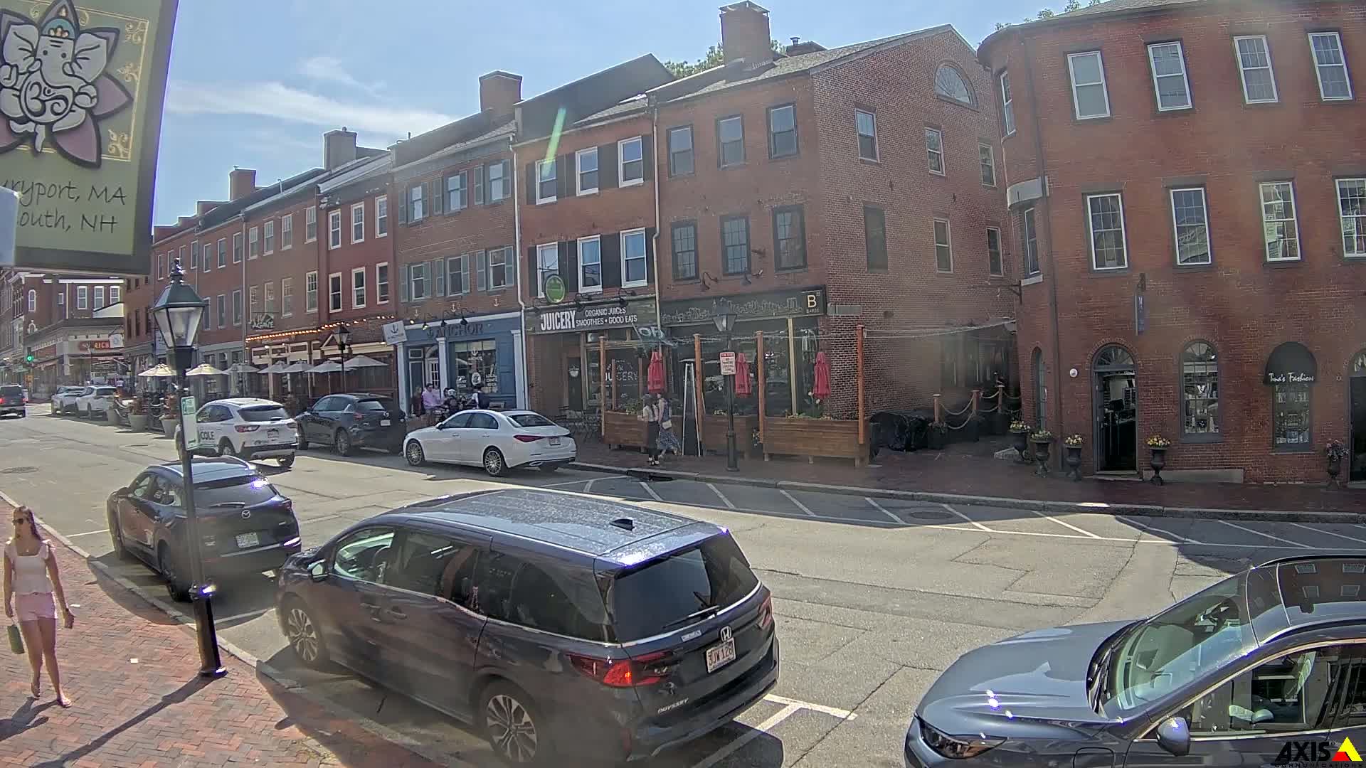 Newburyport, State Street South View Live Cam - Newburyport, Essex, Massachusetts, USA