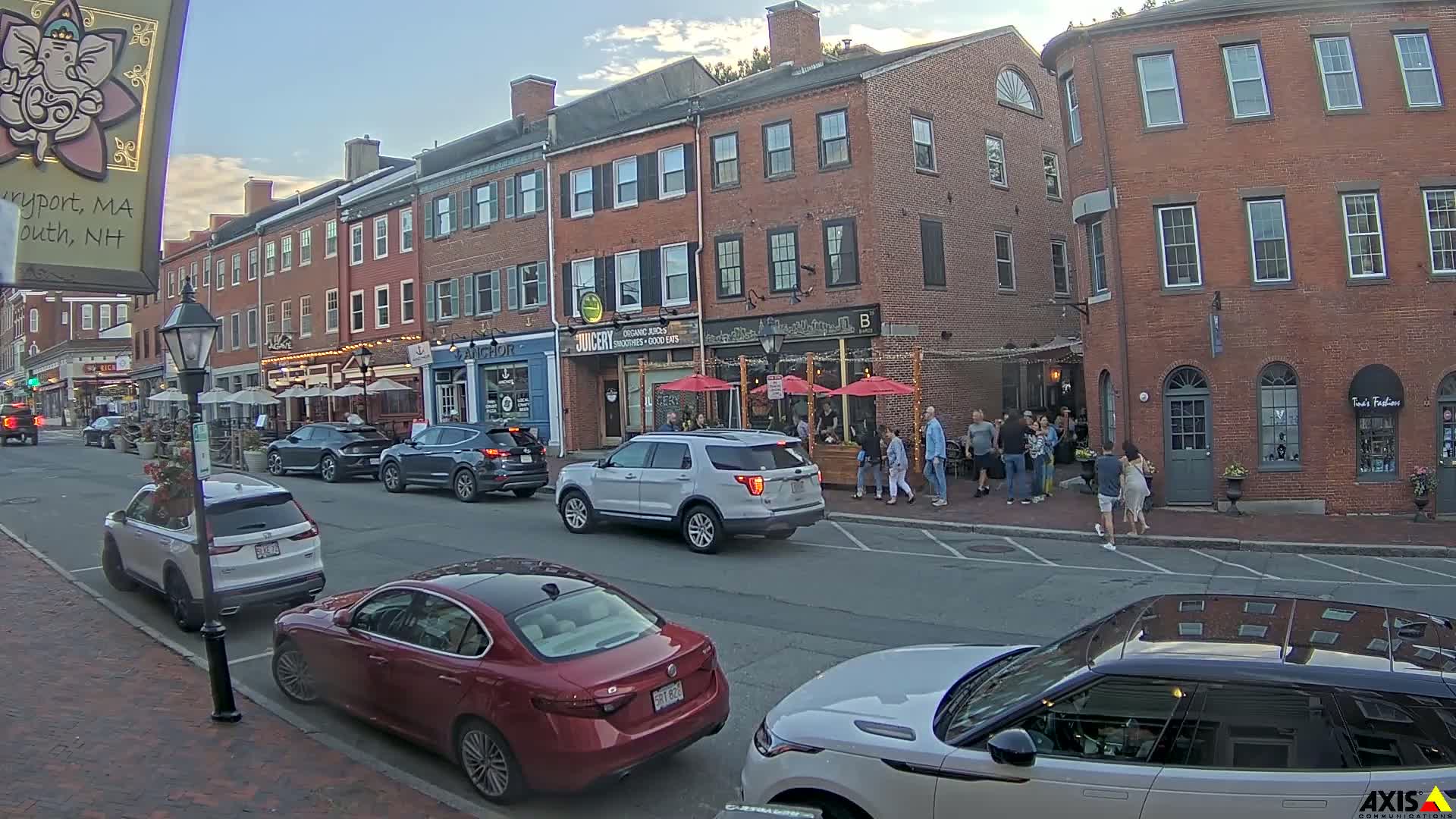 Newburyport, State Street South View Live Cam - Newburyport, Essex, Massachusetts, USA