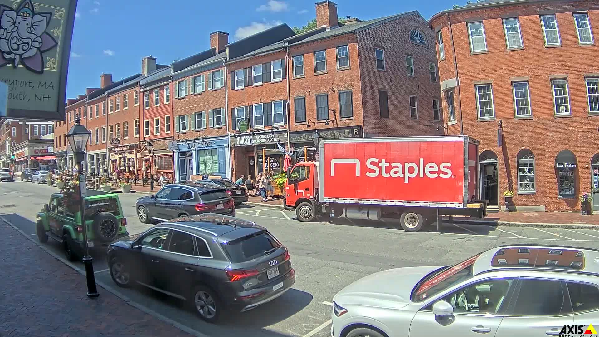 Newburyport, State Street South View Live Cam - Newburyport, Essex, Massachusetts, USA