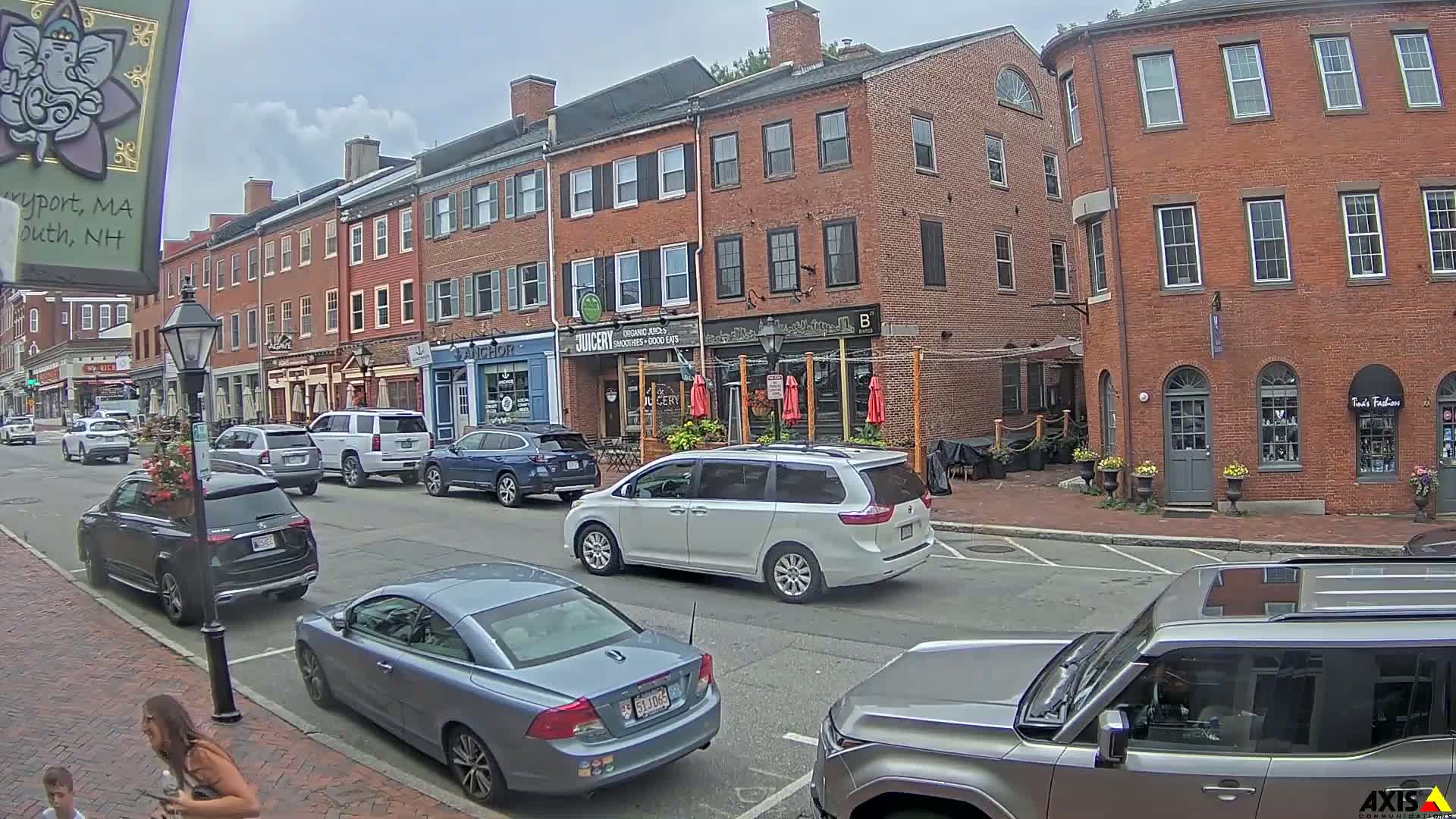 Newburyport, State Street South View Live Cam - Newburyport, Essex, Massachusetts, USA