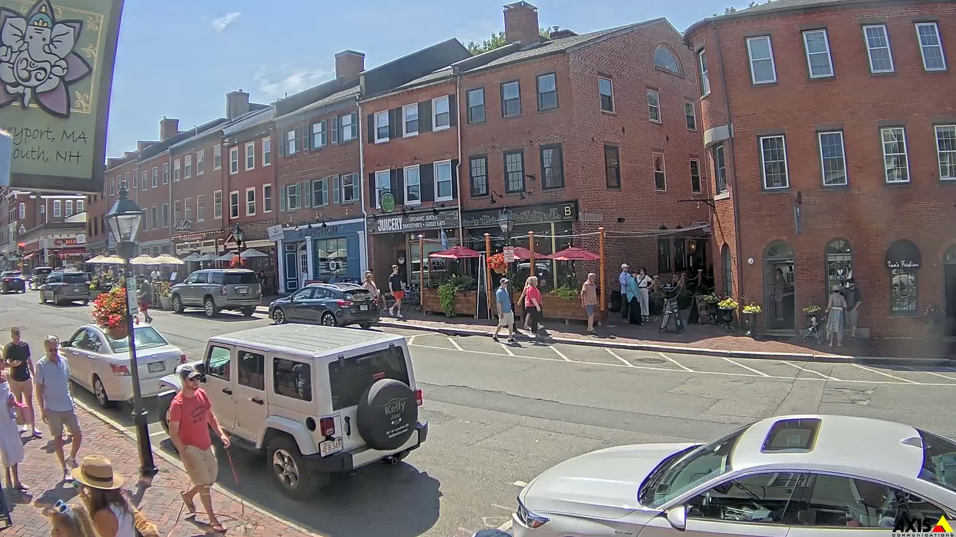 Newburyport, State Street South View Live Cam - Newburyport, Essex, Massachusetts, USA