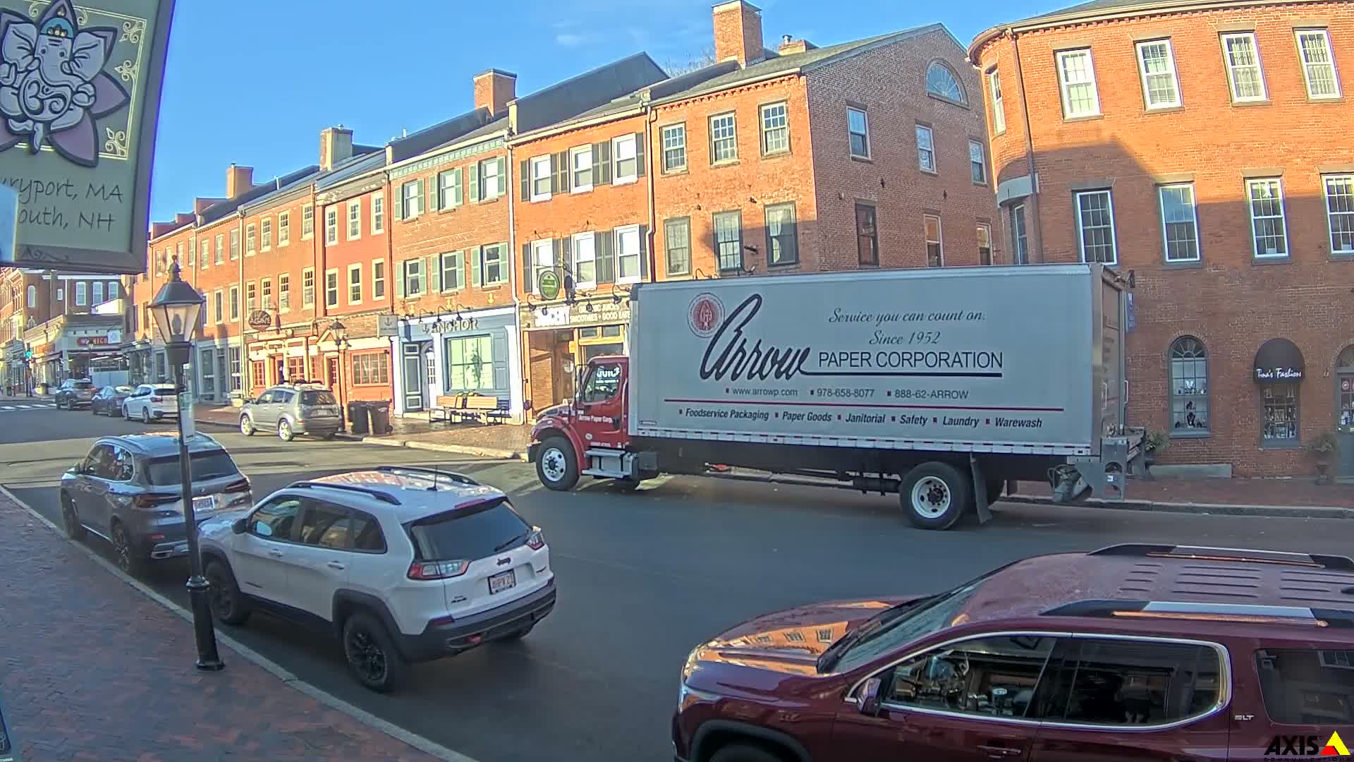 Newburyport, State Street South View Live Cam - Newburyport, Essex, Massachusetts, USA