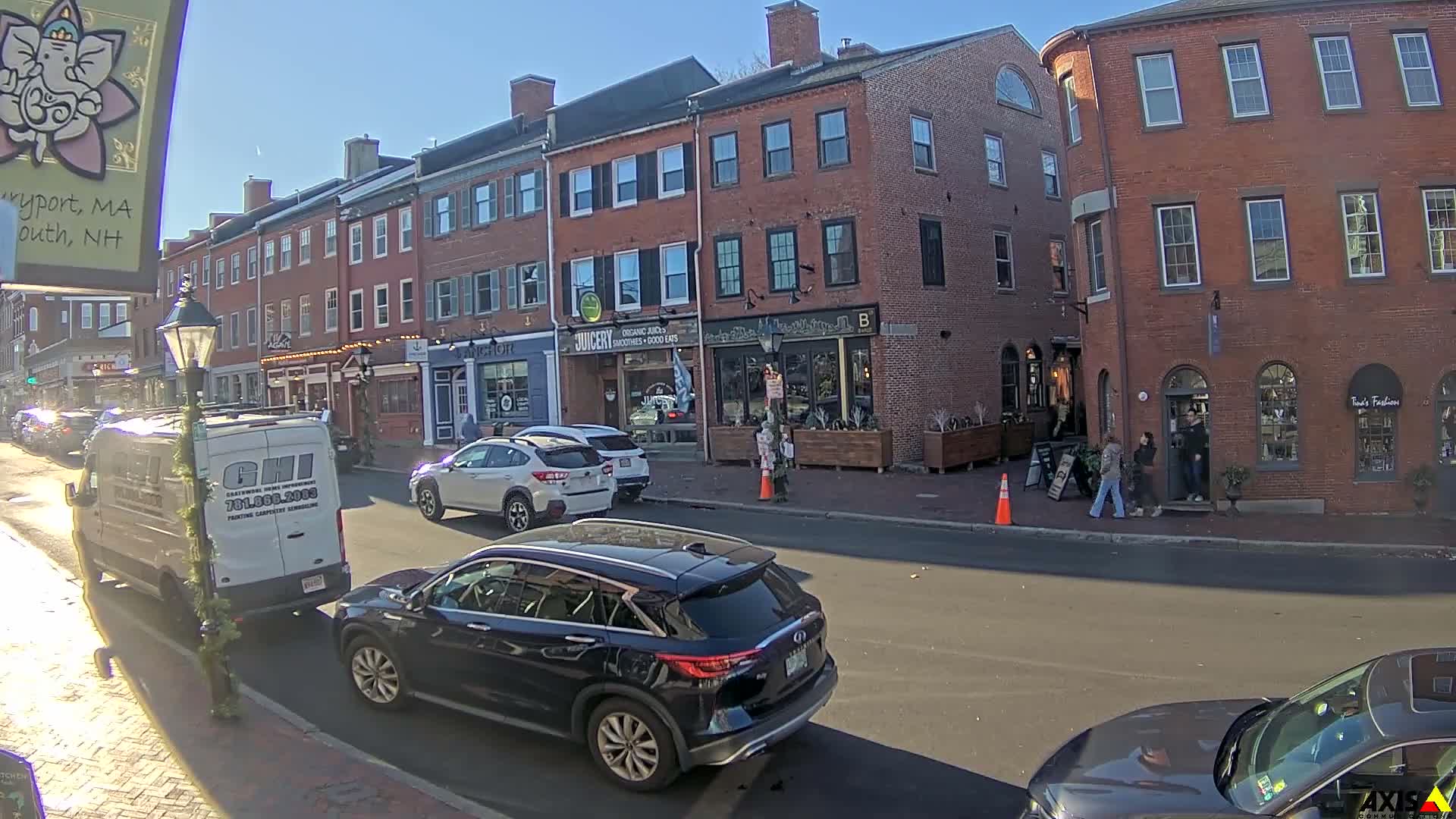 Newburyport, State Street South View Live Cam - Newburyport, Essex, Massachusetts, USA