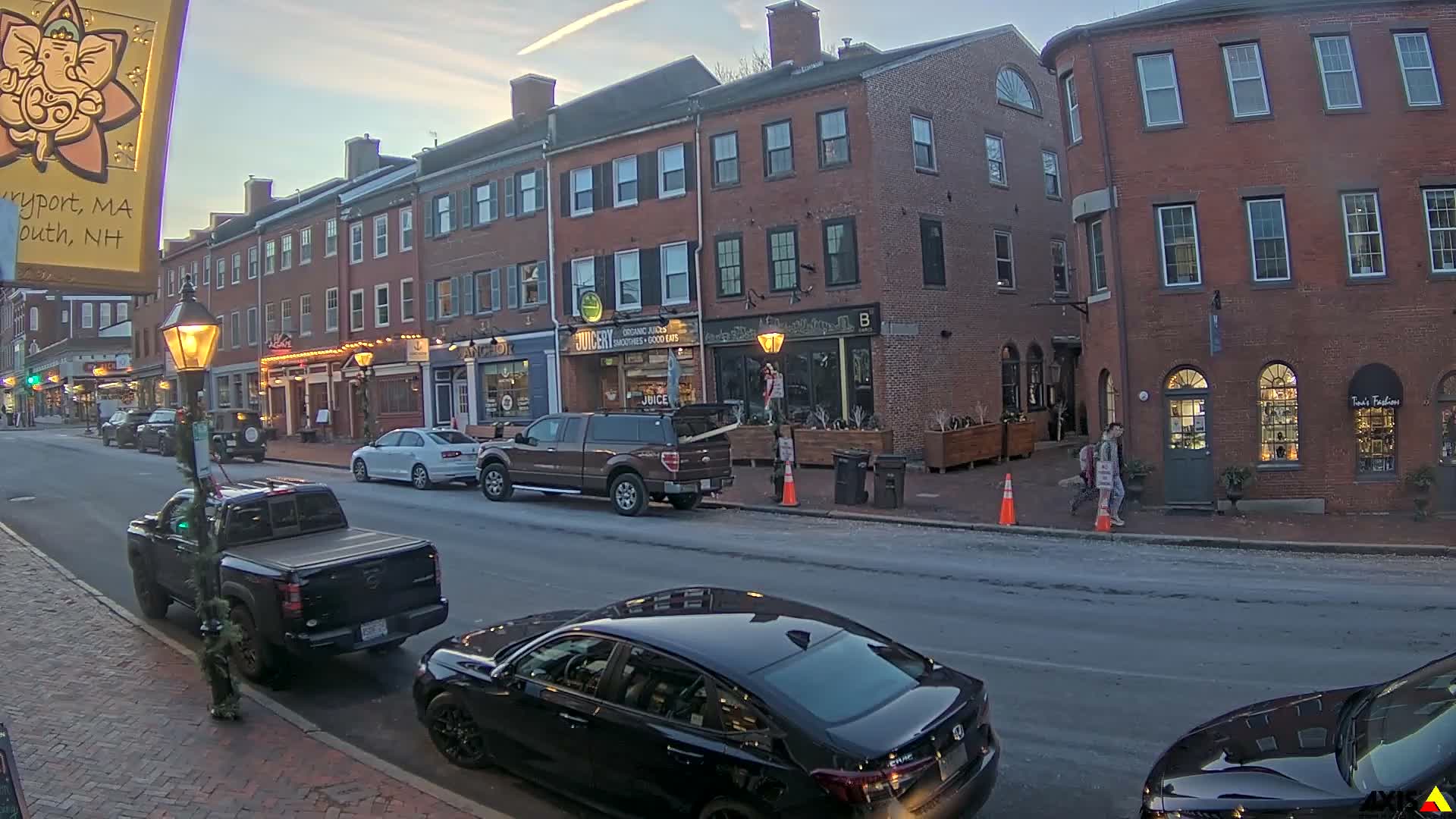 Newburyport, State Street South View Live Cam - Newburyport, Essex, Massachusetts, USA