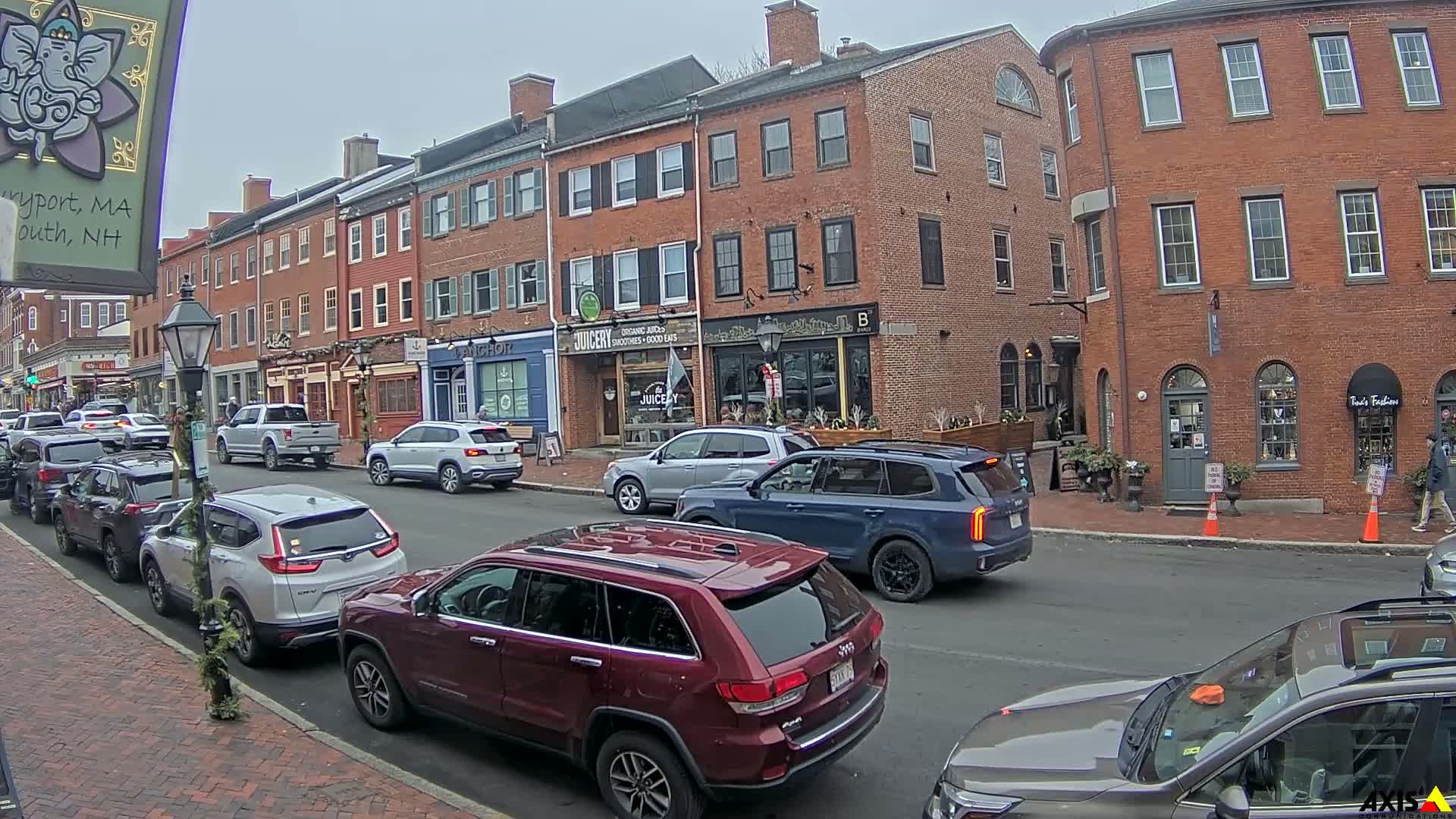 Newburyport, State Street South View Live Cam - Newburyport, Essex, Massachusetts, USA