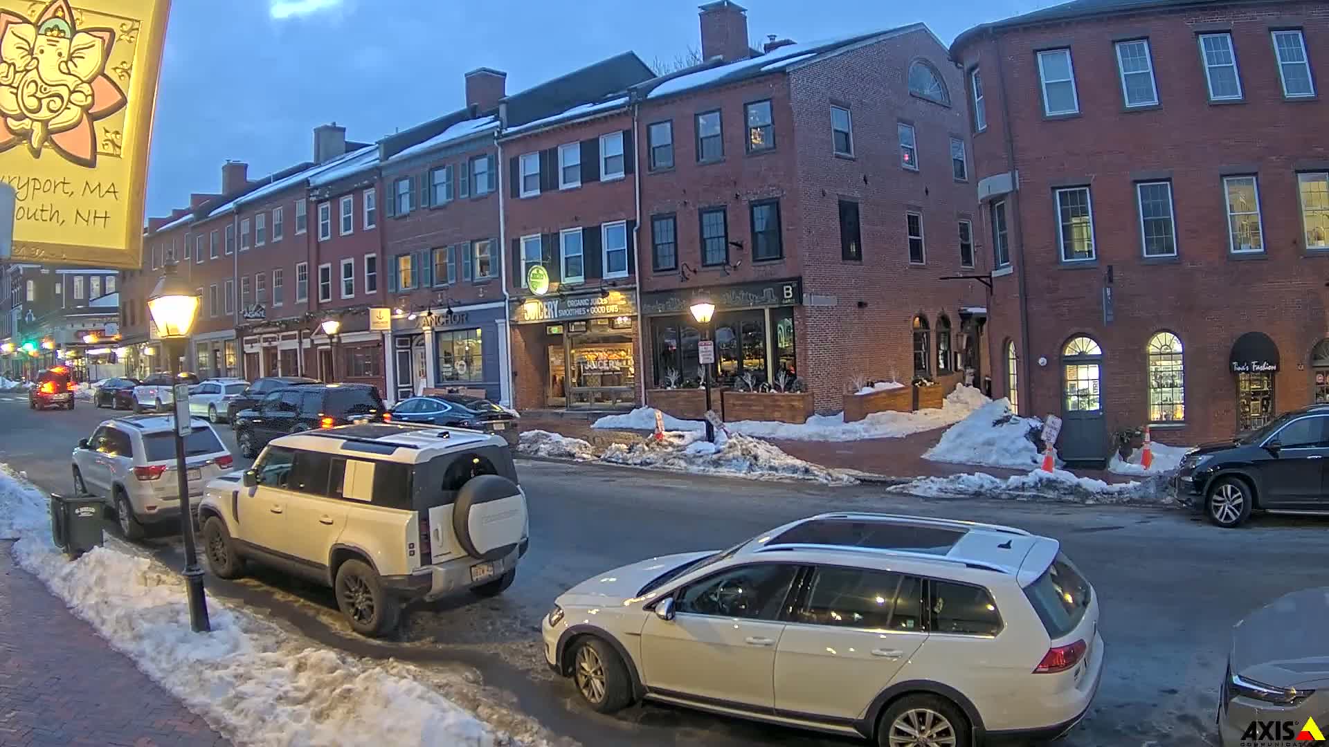 Newburyport, State Street South View Live Cam - Newburyport, Essex, Massachusetts, USA