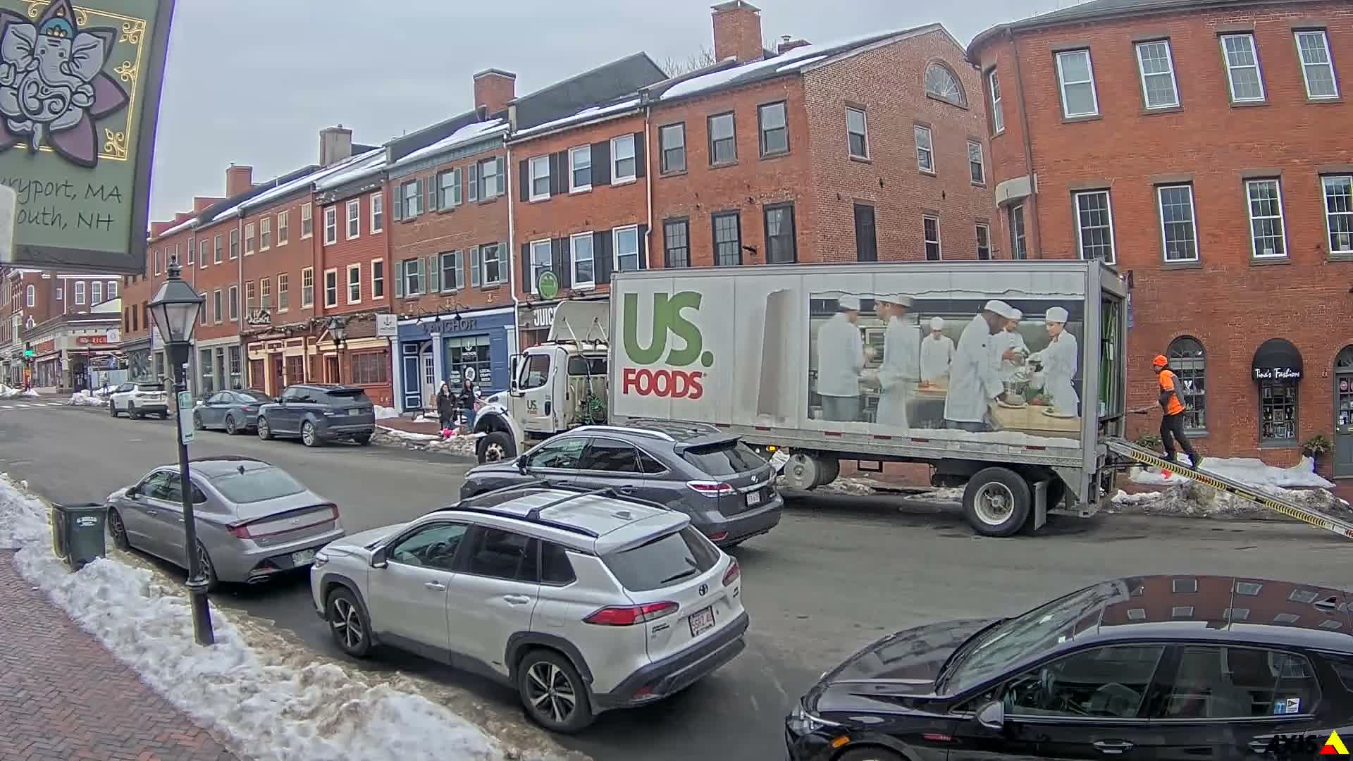 Newburyport, State Street South View Live Cam - Newburyport, Essex, Massachusetts, USA