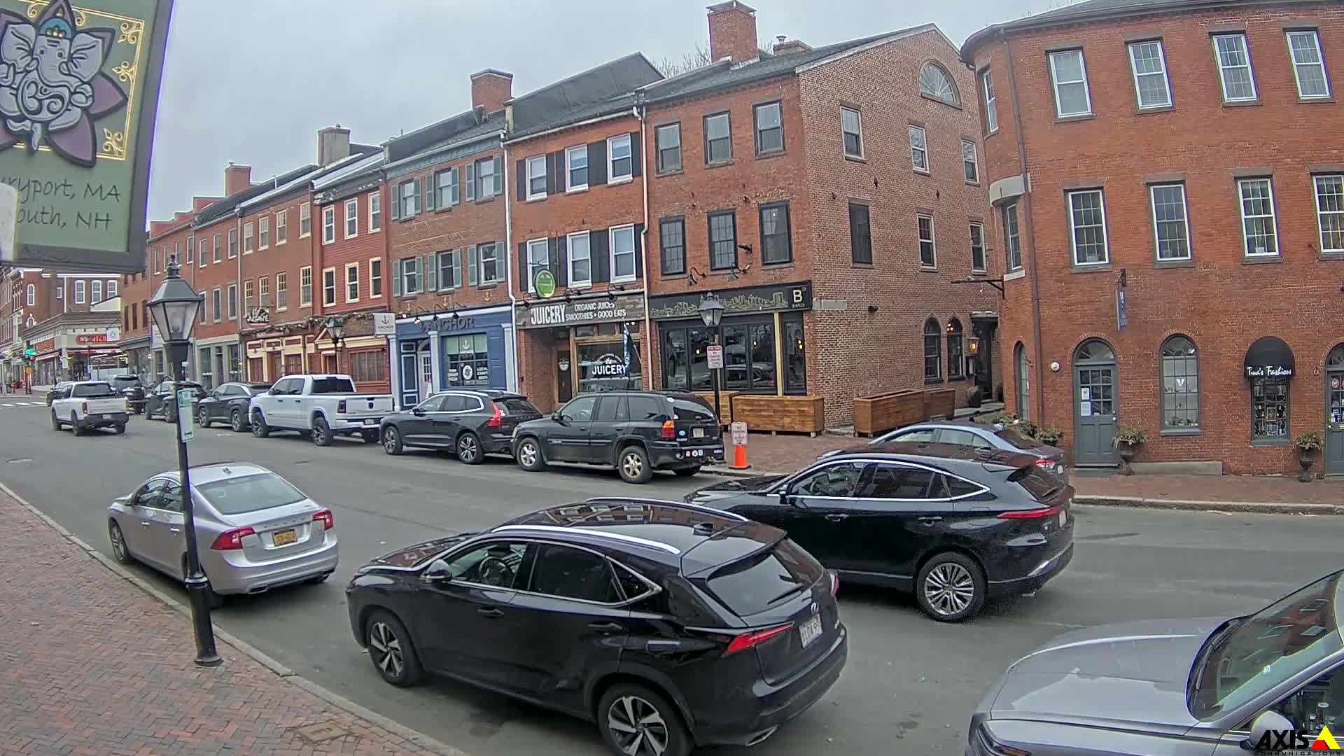 Newburyport, State Street South View Live Cam - Newburyport, Essex, Massachusetts, USA