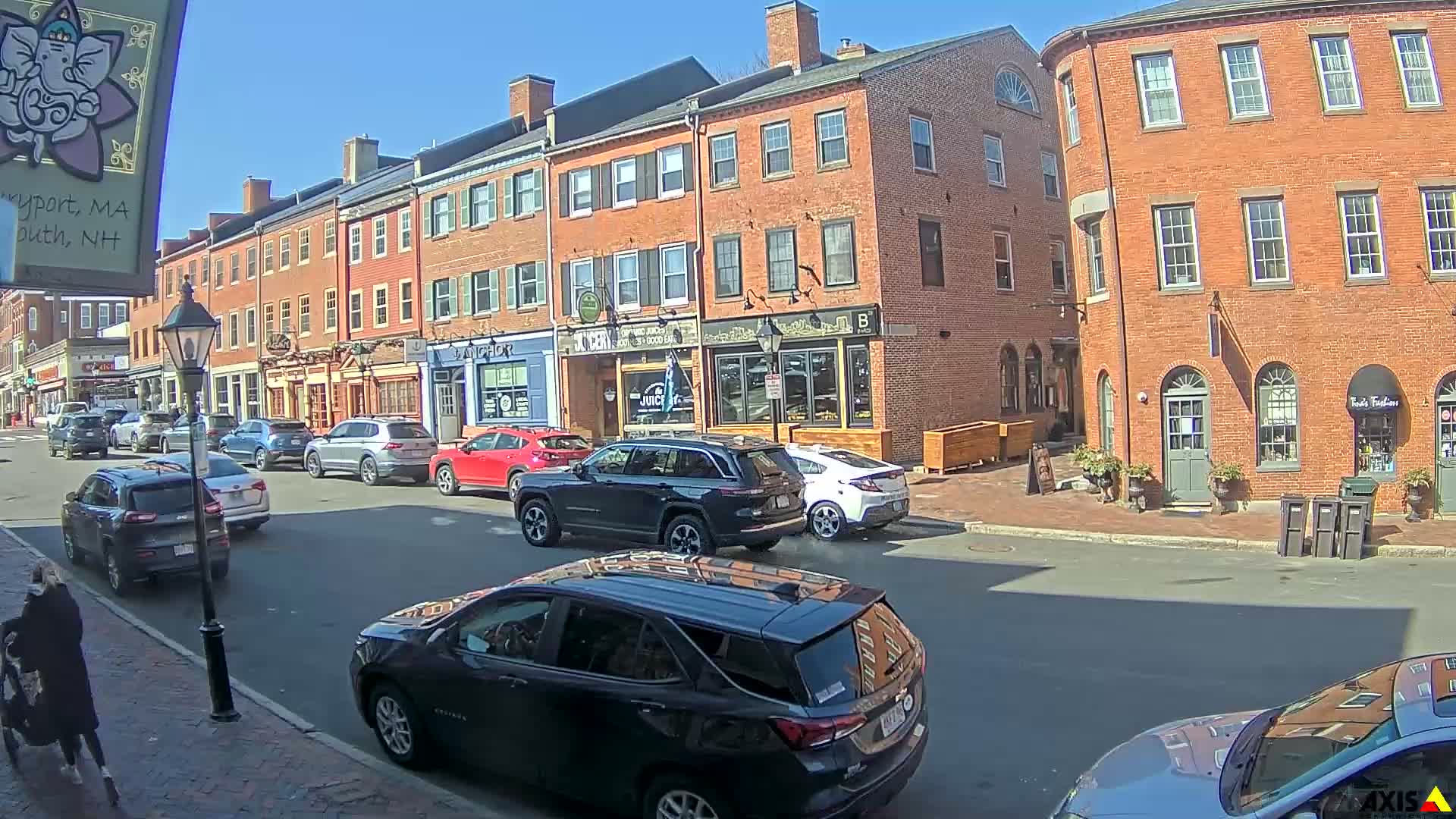 Newburyport, State Street South View Live Cam - Newburyport, Essex, Massachusetts, USA