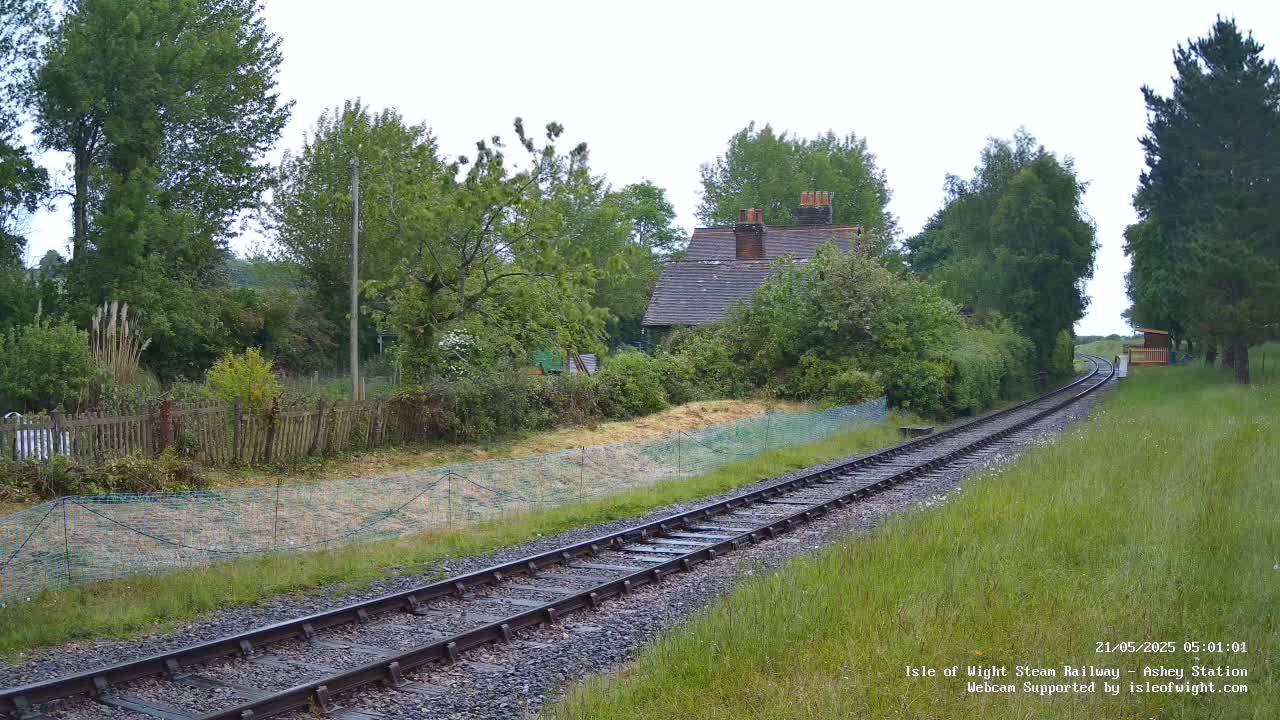  Isle of Wight Steam Railway, Ashey Station Live Cam -  Ashey, Isle of Wight, South East, England, United Kingdom