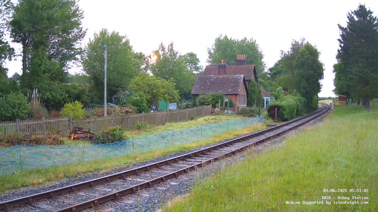  Isle of Wight Steam Railway, Ashey Station Live Cam -  Ashey, Isle of Wight, South East, England, United Kingdom