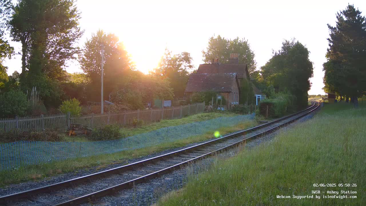  Isle of Wight Steam Railway, Ashey Station Live Cam -  Ashey, Isle of Wight, South East, England, United Kingdom