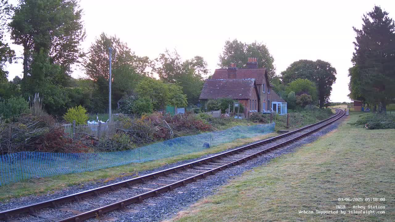  Isle of Wight Steam Railway, Ashey Station Live Cam -  Ashey, Isle of Wight, South East, England, United Kingdom