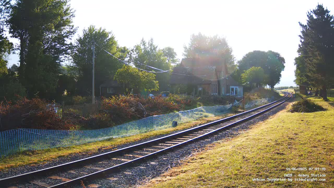  Isle of Wight Steam Railway, Ashey Station Live Cam -  Ashey, Isle of Wight, South East, England, United Kingdom