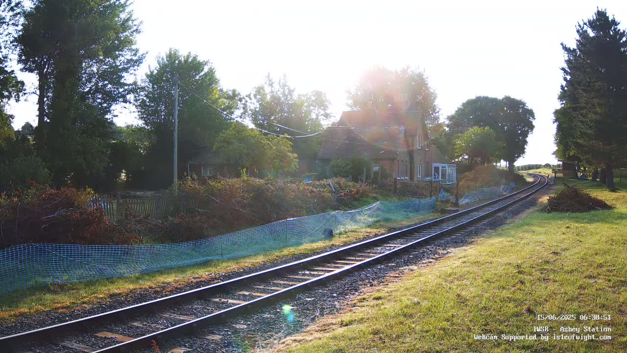  Isle of Wight Steam Railway, Ashey Station Live Cam -  Ashey, Isle of Wight, South East, England, United Kingdom