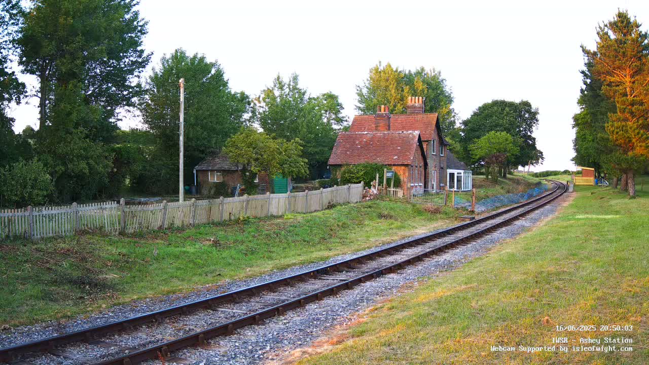  Isle of Wight Steam Railway, Ashey Station Live Cam -  Ashey, Isle of Wight, South East, England, United Kingdom