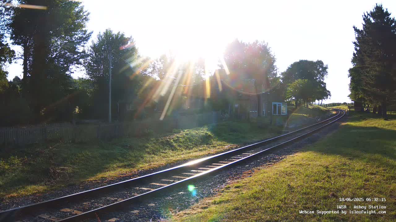  Isle of Wight Steam Railway, Ashey Station Live Cam -  Ashey, Isle of Wight, South East, England, United Kingdom