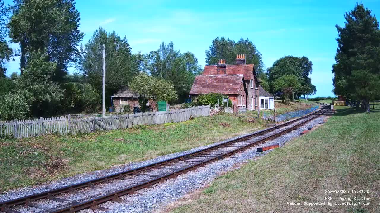 Isle of Wight Steam Railway, Ashey Station Live Cam -  Ashey, Isle of Wight, South East, England, United Kingdom