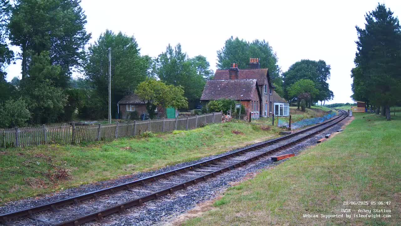 Isle of Wight Steam Railway, Ashey Station Live Cam -  Ashey, Isle of Wight, South East, England, United Kingdom