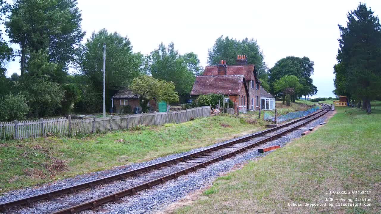 Isle of Wight Steam Railway, Ashey Station Live Cam -  Ashey, Isle of Wight, South East, England, United Kingdom