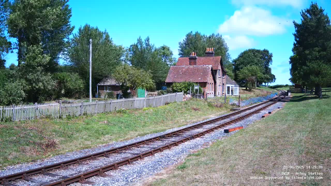 Isle of Wight Steam Railway, Ashey Station Live Cam -  Ashey, Isle of Wight, South East, England, United Kingdom