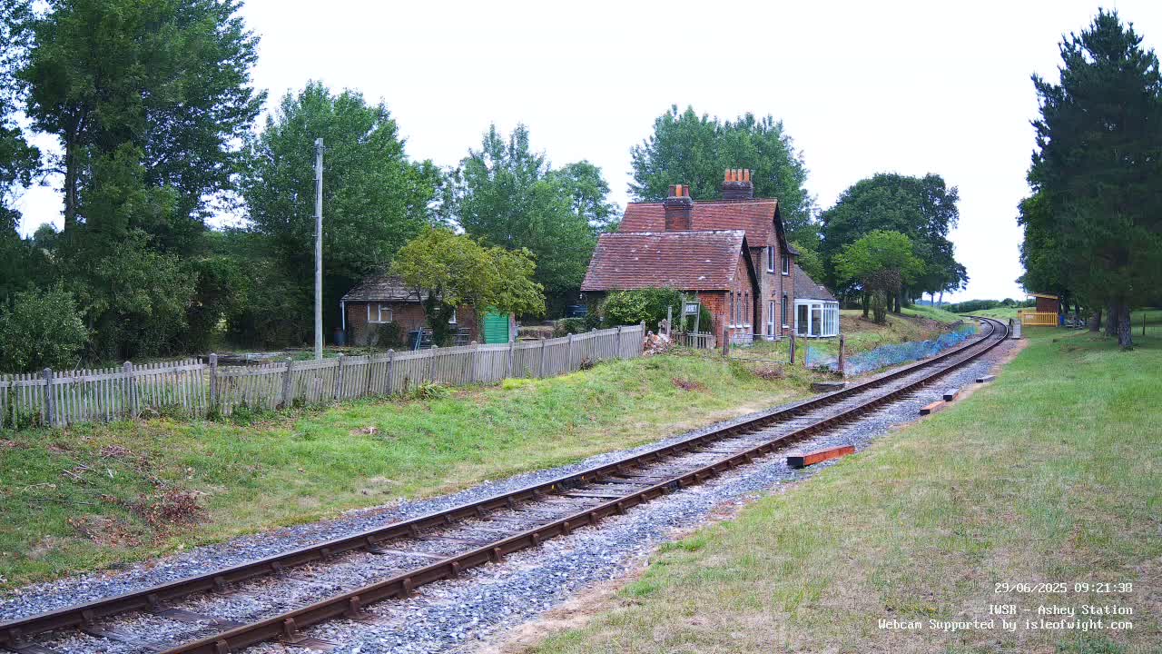 Isle of Wight Steam Railway, Ashey Station Live Cam -  Ashey, Isle of Wight, South East, England, United Kingdom