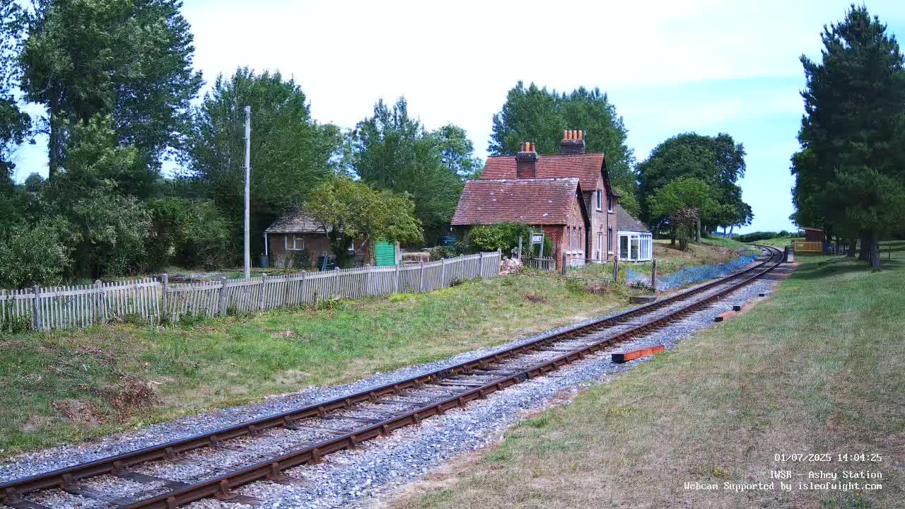 Isle of Wight Steam Railway, Ashey Station Live Cam -  Ashey, Isle of Wight, South East, England, United Kingdom