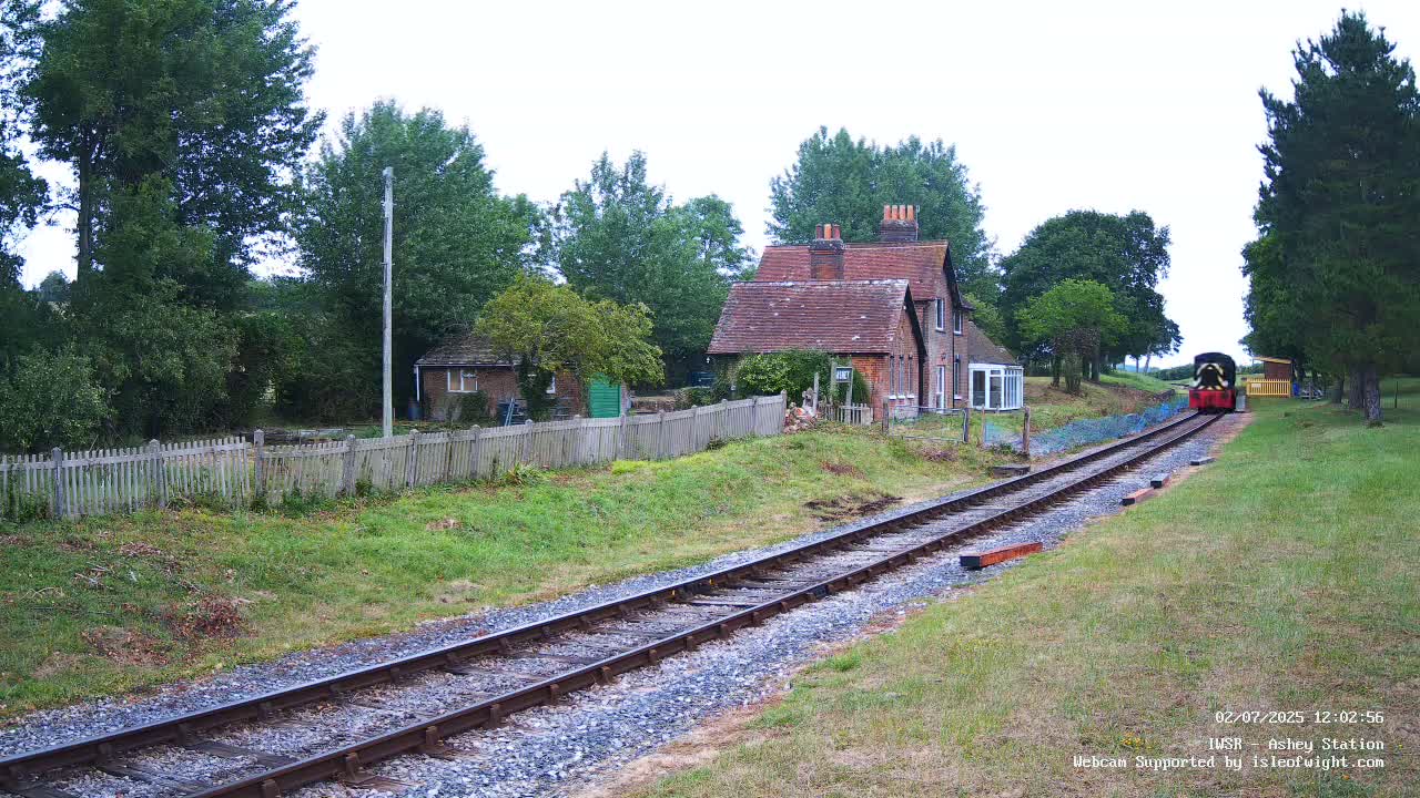 Isle of Wight Steam Railway, Ashey Station Live Cam -  Ashey, Isle of Wight, South East, England, United Kingdom