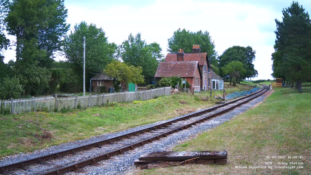 Isle of Wight Steam Railway, Ashey Station Live Cam -  Ashey, Isle of Wight, South East, England, United Kingdom