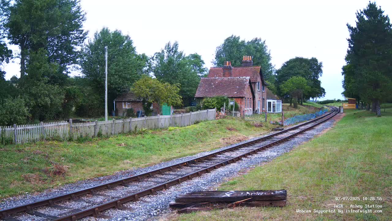 Isle of Wight Steam Railway, Ashey Station Live Cam -  Ashey, Isle of Wight, South East, England, United Kingdom