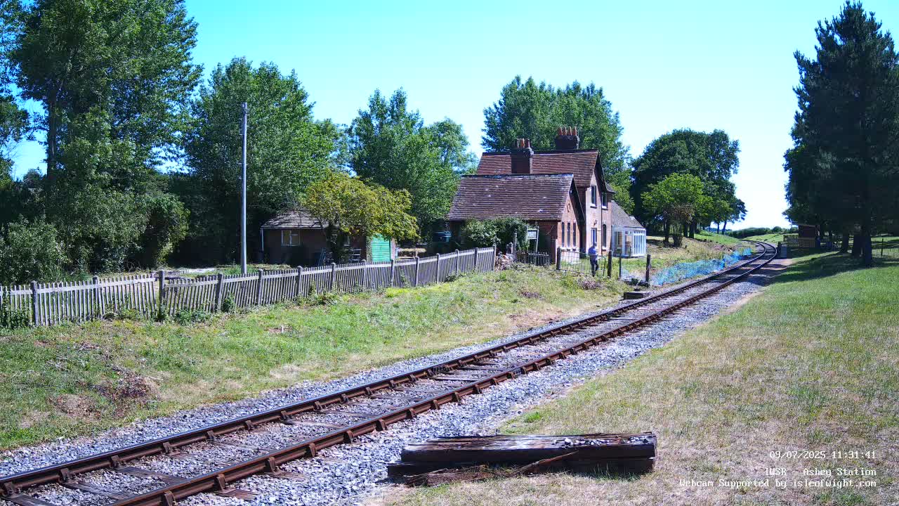 Isle of Wight Steam Railway, Ashey Station Live Cam -  Ashey, Isle of Wight, South East, England, United Kingdom