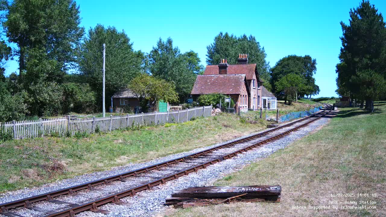 Isle of Wight Steam Railway, Ashey Station Live Cam -  Ashey, Isle of Wight, South East, England, United Kingdom