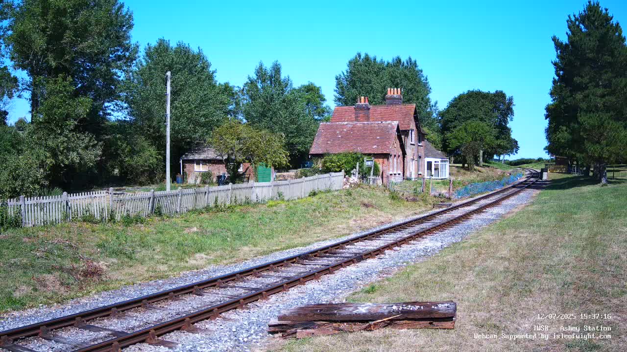 Isle of Wight Steam Railway, Ashey Station Live Cam -  Ashey, Isle of Wight, South East, England, United Kingdom