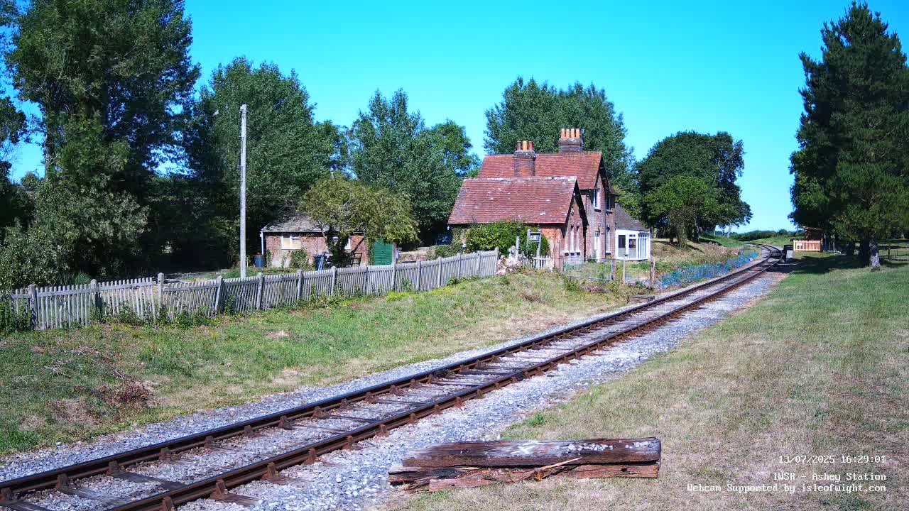 Isle of Wight Steam Railway, Ashey Station Live Cam -  Ashey, Isle of Wight, South East, England, United Kingdom