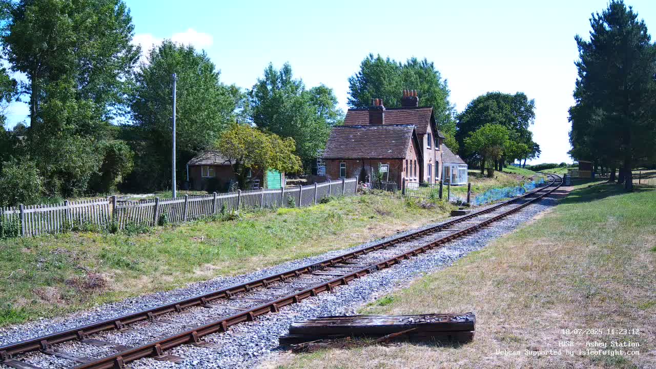 Isle of Wight Steam Railway, Ashey Station Live Cam -  Ashey, Isle of Wight, South East, England, United Kingdom