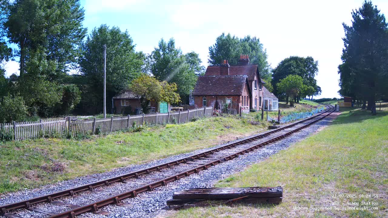 Isle of Wight Steam Railway, Ashey Station Live Cam -  Ashey, Isle of Wight, South East, England, United Kingdom