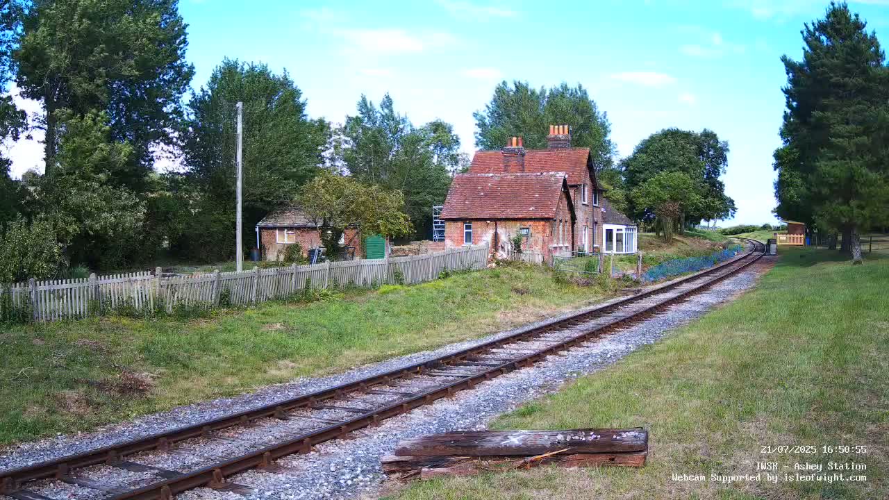 Isle of Wight Steam Railway, Ashey Station Live Cam -  Ashey, Isle of Wight, South East, England, United Kingdom