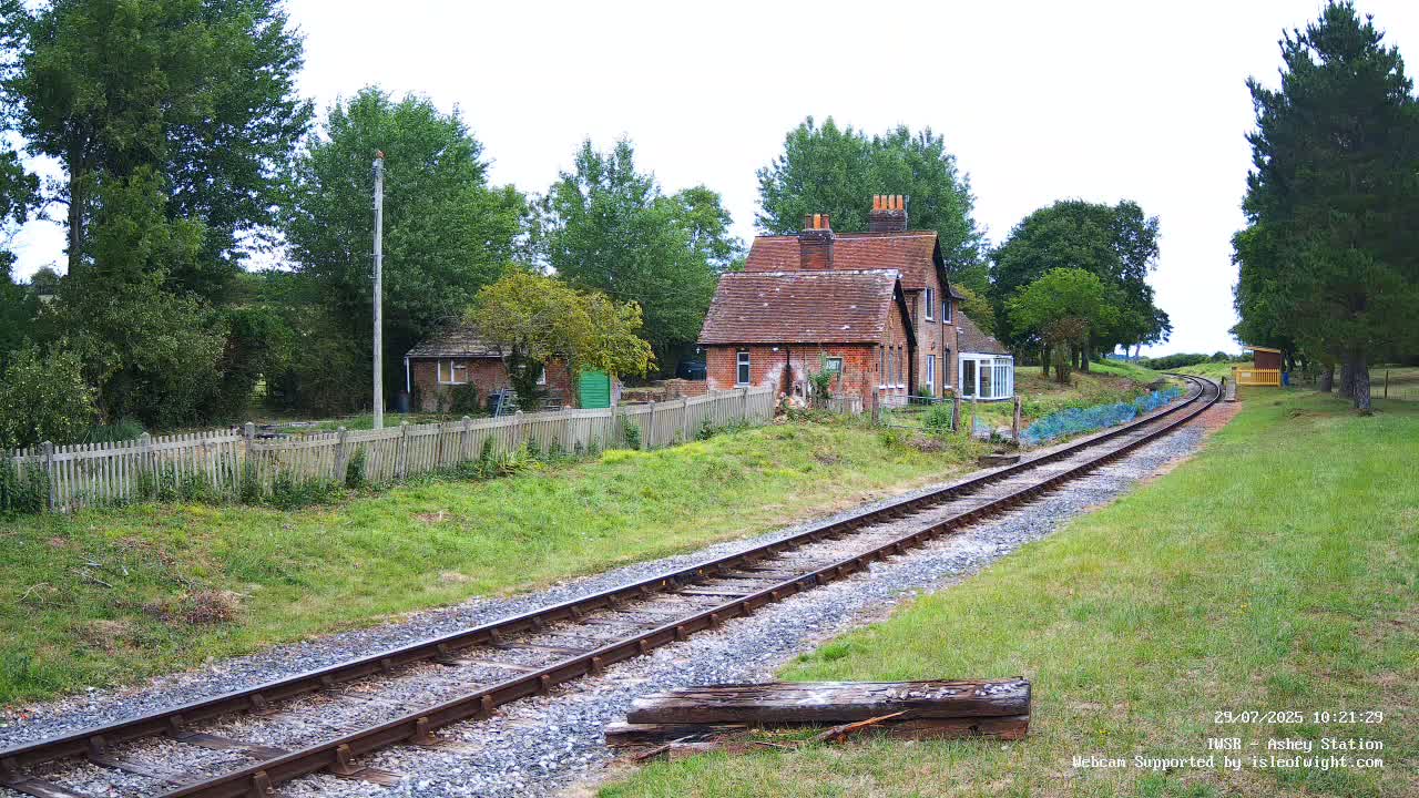 Isle of Wight Steam Railway, Ashey Station Live Cam -  Ashey, Isle of Wight, South East, England, United Kingdom